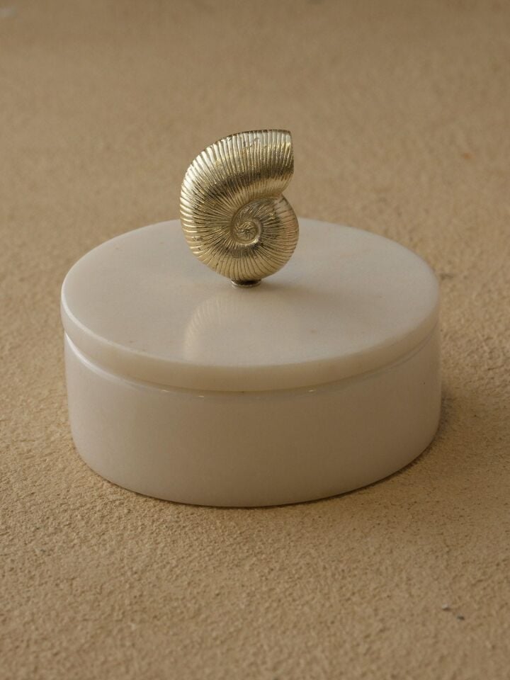 Nautiluslu Mermer Kutu